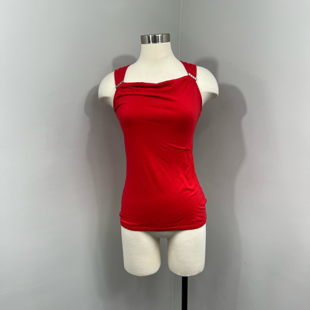 WHBM Red Sleeveless Top